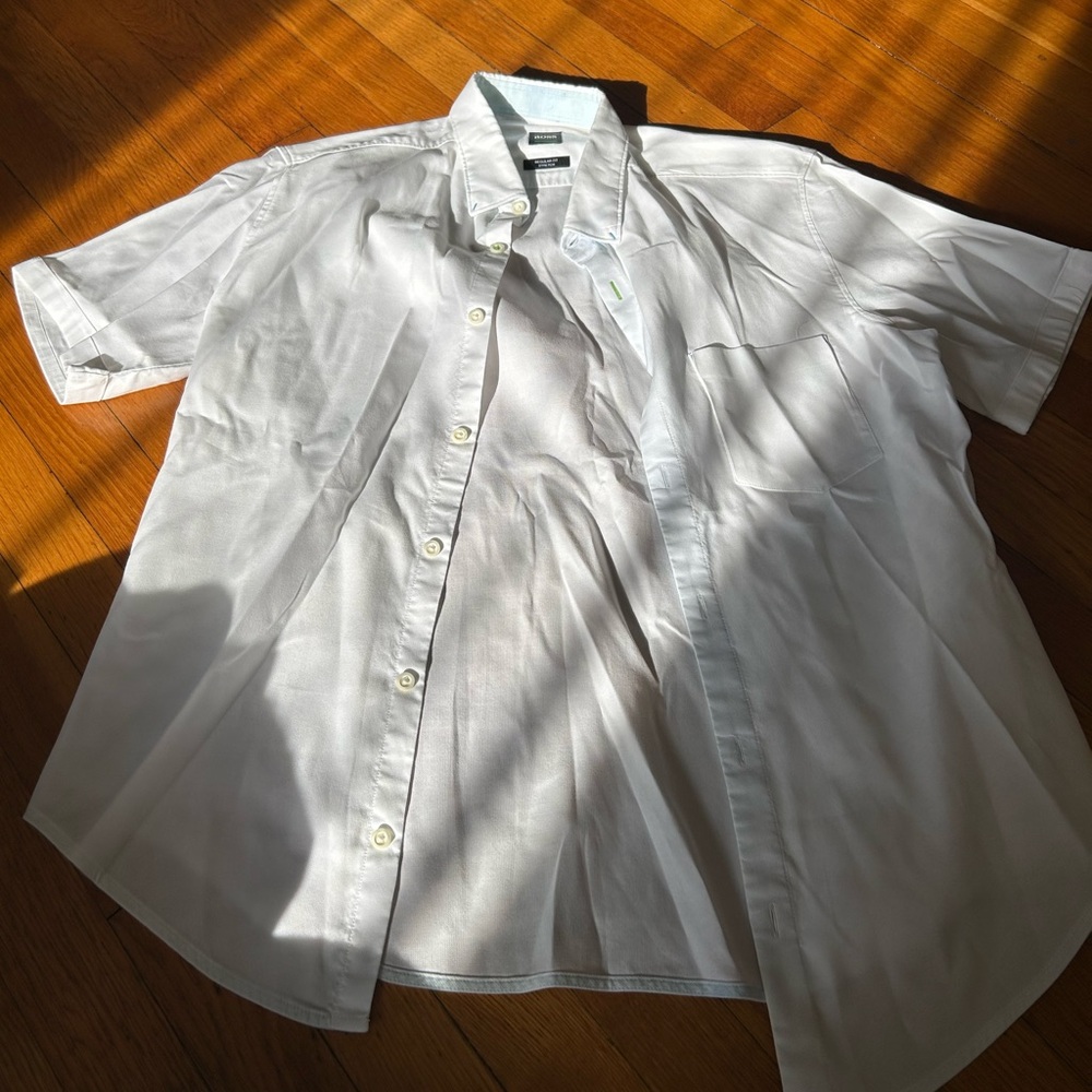 Hugo Boss white button up M